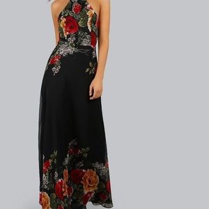 Halter maxi dress - worn once!